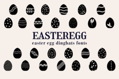 Easter Egg by Eystore — Dingbats Font — thumbnail 1