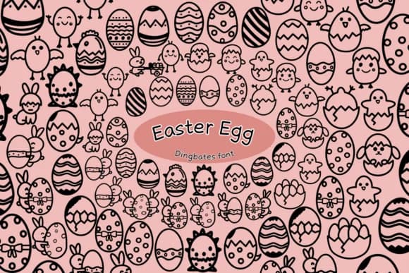 Easter Egg by Chonada — Dingbats Font