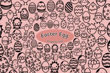 Easter Egg by Chonada — Dingbats Font — thumbnail 1