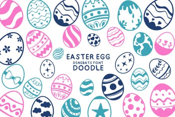Easter Egg Doodle by Bee piyanuch — Dingbats Font