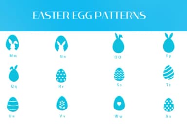Easter Egg Patterns by Heartcraft Atelier — Dingbats Font — thumbnail 3