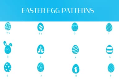 Easter Egg Patterns by Heartcraft Atelier — Dingbats Font — thumbnail 4