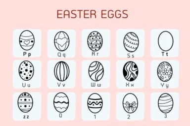 Easter Eggs by Chada Art — Dingbats Font — thumbnail 3
