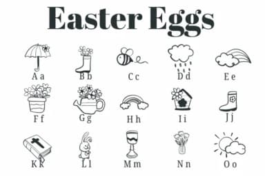 Easter Eggs by Suphitchaya — Dingbats Font — thumbnail 2