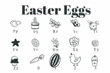 Easter Eggs by Suphitchaya — Dingbats Font — thumbnail 3