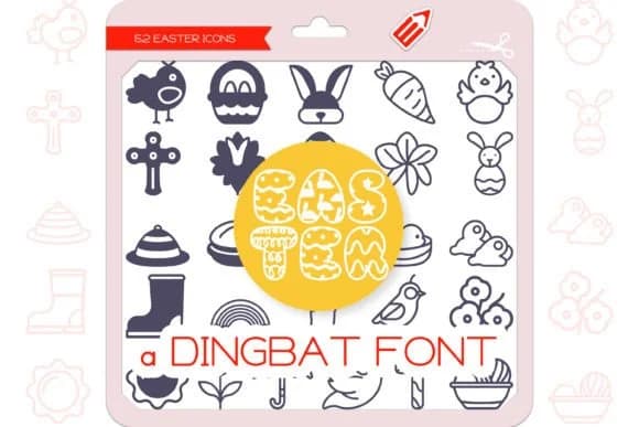 Easter Icons by WADLEN — Dingbats Font