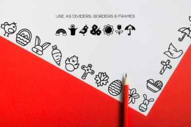Easter Icons by WADLEN — Dingbats Font — thumbnail 7