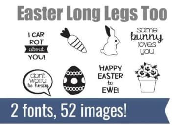 Easter Long Legs Dingbats by Illustration Ink — Dingbats Font — thumbnail 2