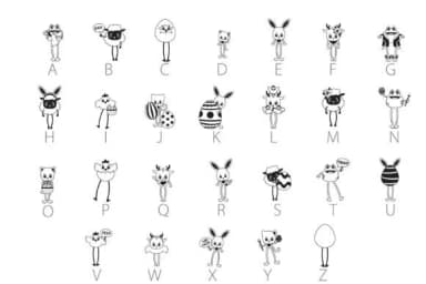 Easter Long Legs Dingbats by Illustration Ink — Dingbats Font — thumbnail 4