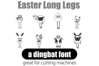 Easter Long Legs by Illustration Ink — Dingbats Font — thumbnail 2