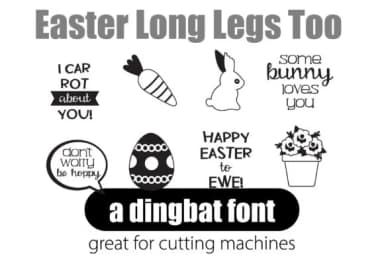 Easter Long Legs by Illustration Ink — Dingbats Font — thumbnail 3