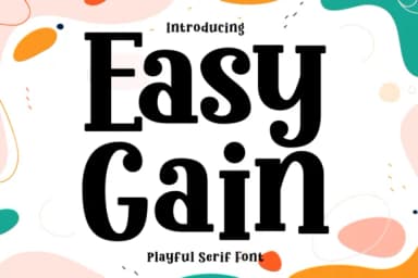 Easy Gain by Creative Fabrica Fonts — Slab Serif Font — thumbnail 1