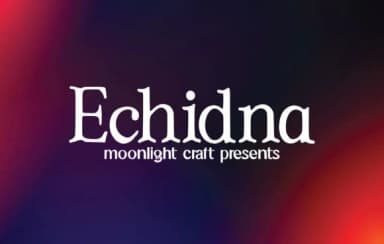 Echidna by moonlight craft — Slab Serif Font — thumbnail 1