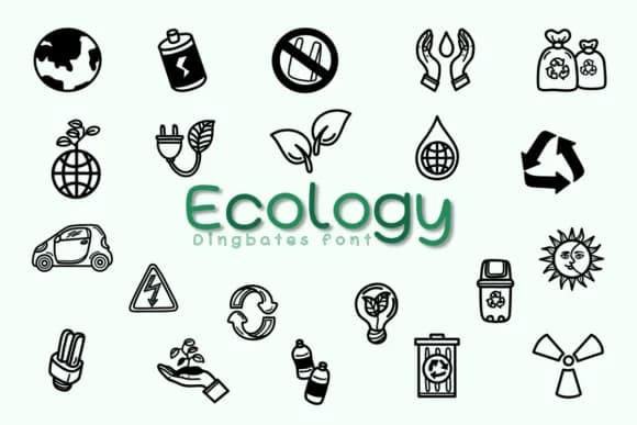 Ecology by Chonada — Dingbats Font
