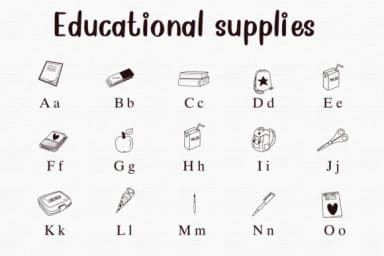 Educational Supplies by Nongyao — Dingbats Font — thumbnail 2