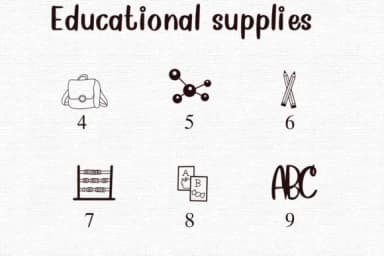 Educational Supplies by Nongyao — Dingbats Font — thumbnail 4