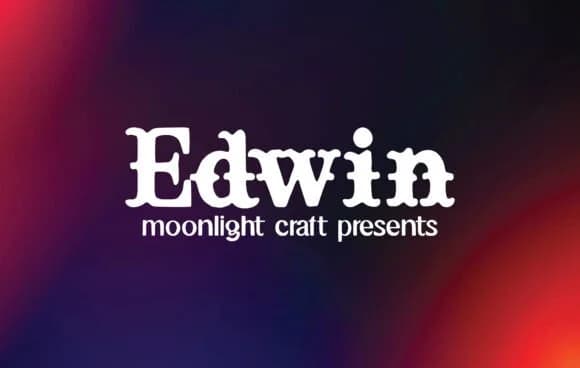 Edwin by moonlight craft — Slab Serif Font