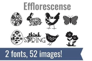 Efflorescense Dingbats by Illustration Ink — Dingbats Font — thumbnail 1