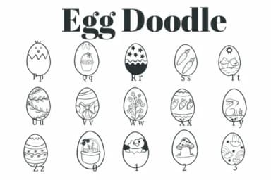Egg Doodle by Suphitchaya — Dingbats Font — thumbnail 3