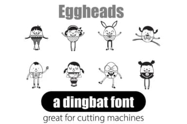 Eggheads by Illustration Ink — Dingbats Font — thumbnail 2