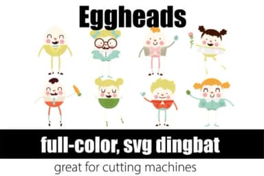 Eggheads by Illustration Ink — Dingbats Font — thumbnail 3