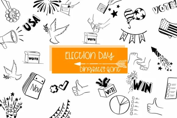 Election Day by Sirinart — Dingbats Font