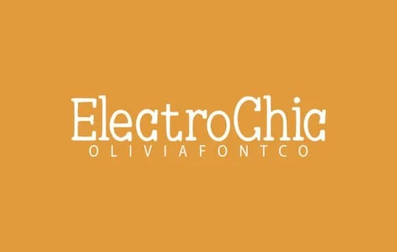 Electrochic by OliviaFontCo — Slab Serif Font