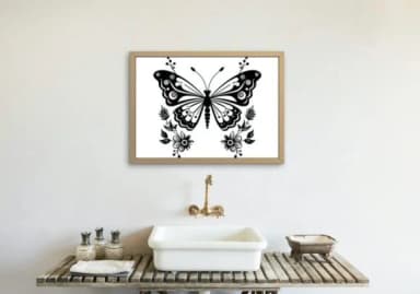 Elegant Butterfly by MOMAT THIRTYONE — Dingbats Font — thumbnail 5
