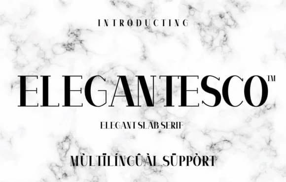 Elegantesco by Minimalistartstudio — Slab Serif Font