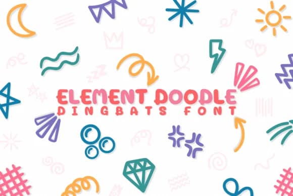 Element Doodle by Chonada — Dingbats Font