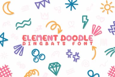 Element Doodle by Chonada — Dingbats Font — thumbnail 1