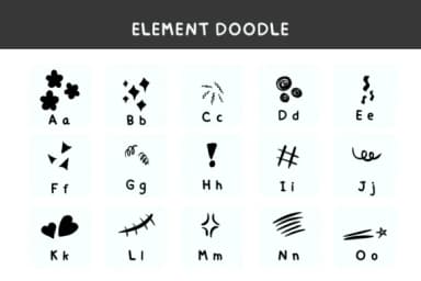 Element Doodle by Bee piyanuch — Dingbats Font — thumbnail 5