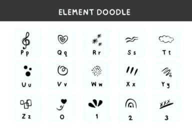Element Doodle by Bee piyanuch — Dingbats Font — thumbnail 6