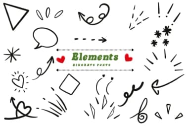 Elements by Suphitchaya — Dingbats Font — thumbnail 1