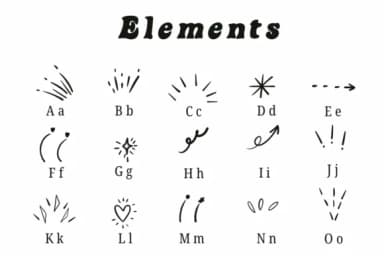 Elements by Suphitchaya — Dingbats Font — thumbnail 2
