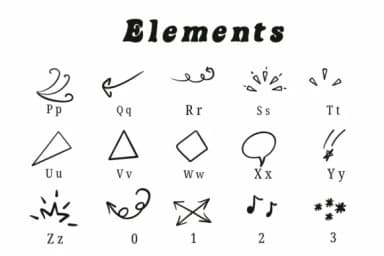 Elements by Suphitchaya — Dingbats Font — thumbnail 3
