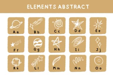 Elements Abstract by Bee piyanuch — Dingbats Font — thumbnail 2