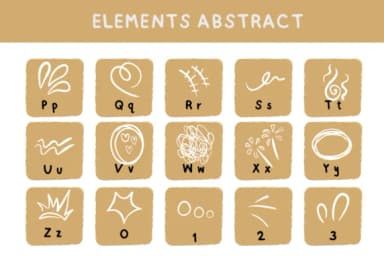 Elements Abstract by Bee piyanuch — Dingbats Font — thumbnail 3