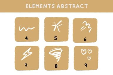 Elements Abstract by Bee piyanuch — Dingbats Font — thumbnail 4