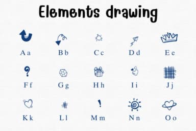 Elements Drawing by Sontaya — Dingbats Font — thumbnail 2