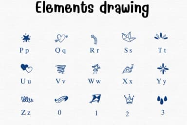 Elements Drawing by Sontaya — Dingbats Font — thumbnail 3
