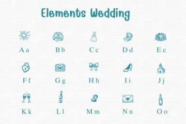 Elements Wedding by Sontaya — Dingbats Font — thumbnail 2
