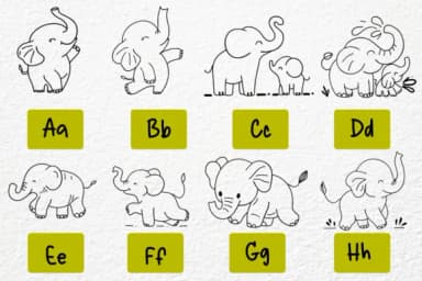 Elephants by Petal Pixels — Dingbats Font — thumbnail 2