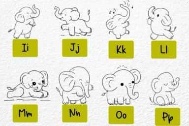 Elephants by Petal Pixels — Dingbats Font — thumbnail 3