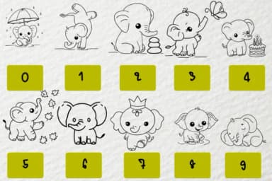 Elephants by Petal Pixels — Dingbats Font — thumbnail 5