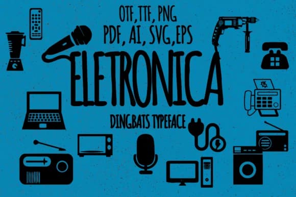 Eletronica by Minimalistartstudio — Dingbats Font