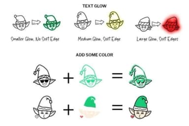 Elf Face Doodle by digitalplannerland — Dingbats Font — thumbnail 5