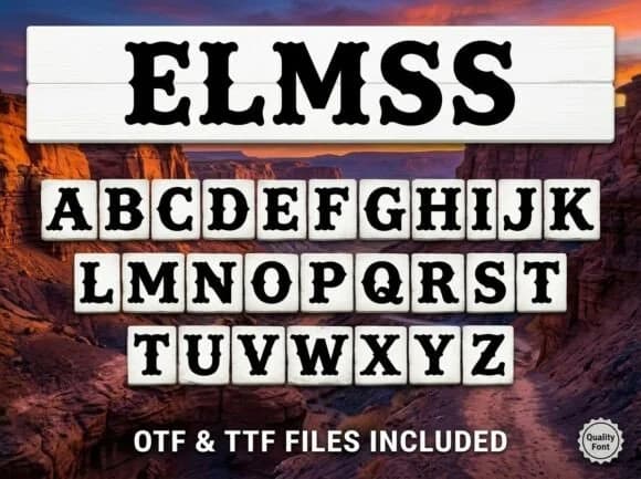 Elmss by greenvill — Slab Serif Font