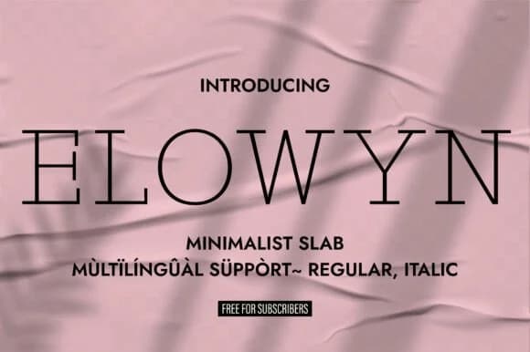 Elowyn by Minimalistartstudio — Slab Serif Font