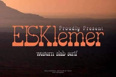 Elsklemer by Denustudios — Slab Serif Font — thumbnail 1